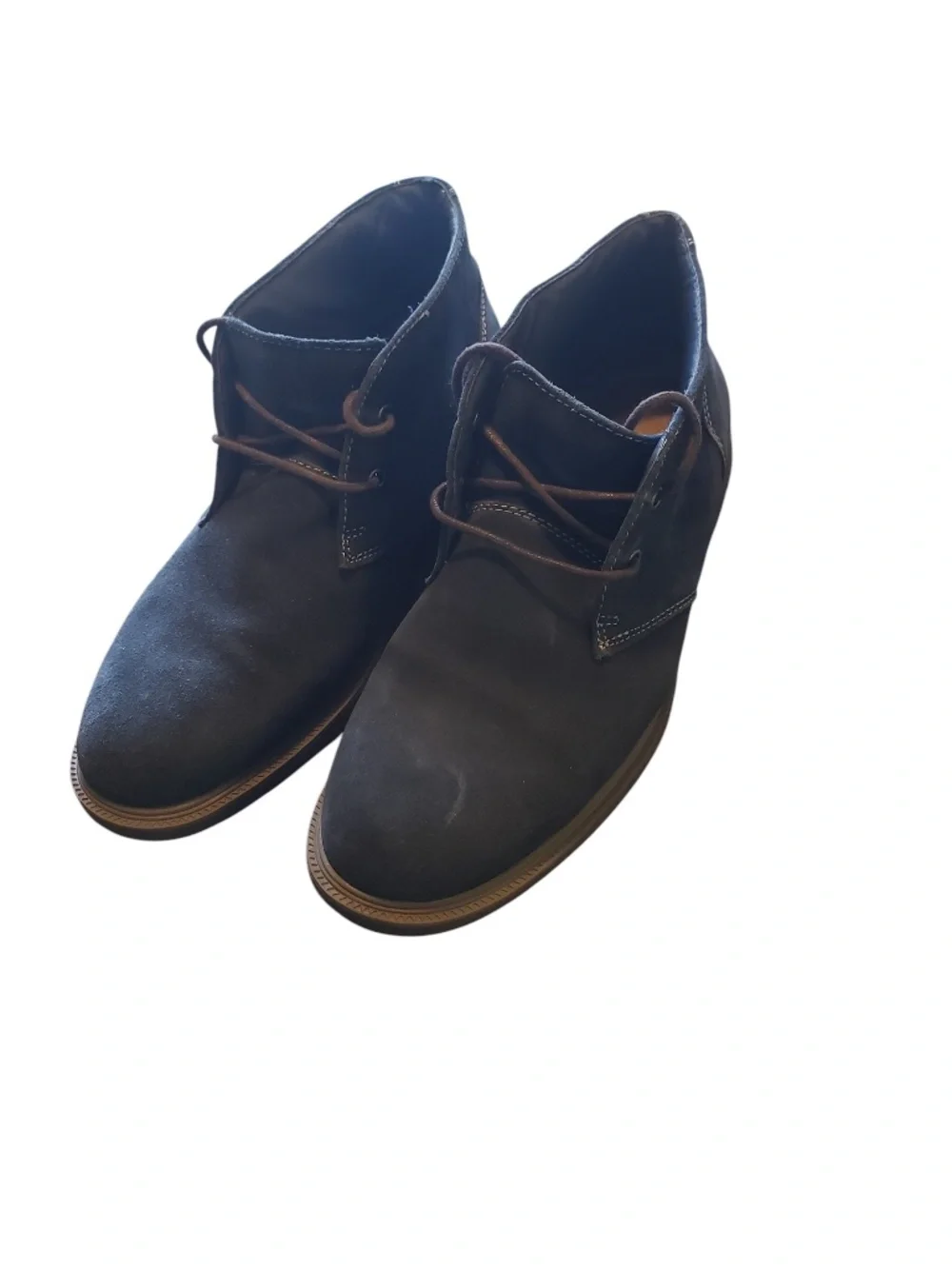 Bass Navy Blue Suede Chukka Boots Size 7.5